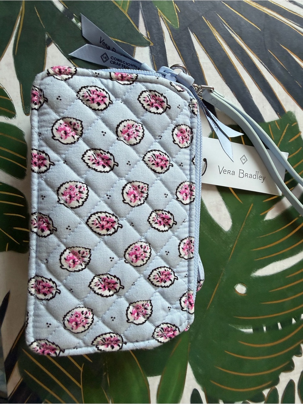 Vera Bradley RFID All In One Crossbody Wallet Magnifique Leaf NWT